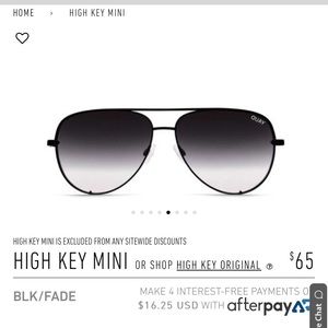 QUAY Hight Key Mini Sunglasses